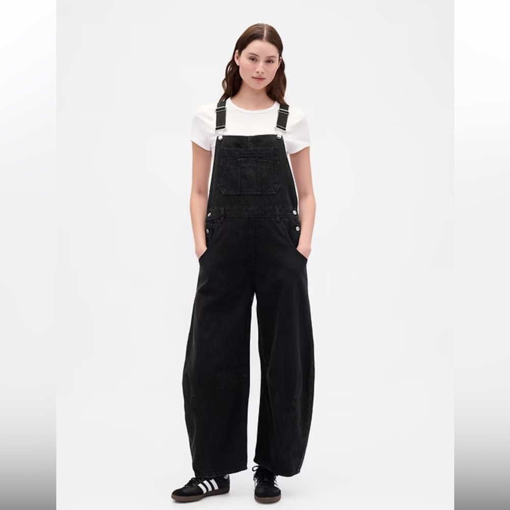 Black Wash Horseshoe Overalls
